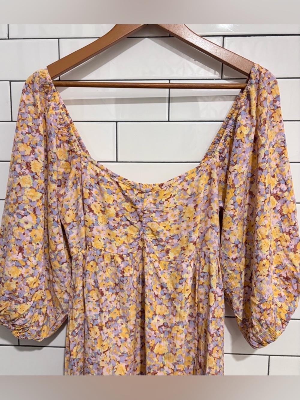 Billabong Women's Swept Away Printed Midi Dress. L - Picture 5 of 9